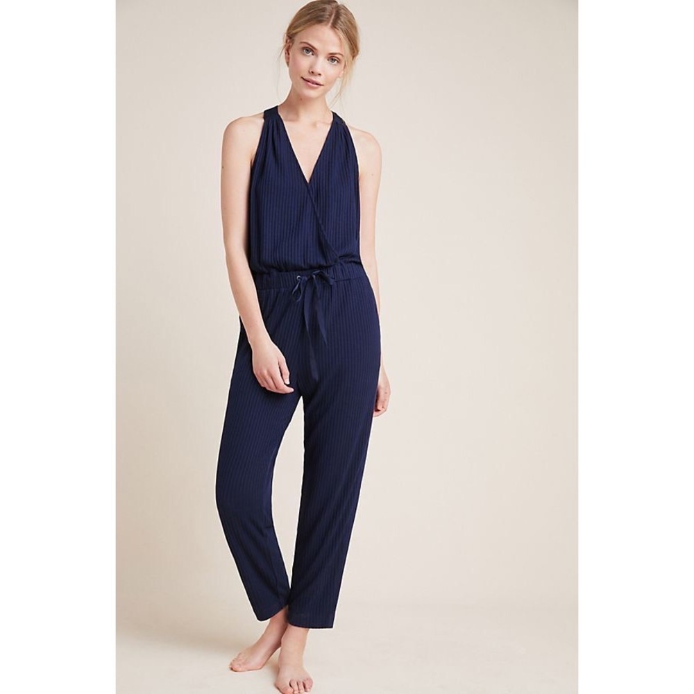 Anthro Saturday Sunday Juniper Surplice Jumpsuit